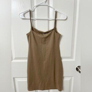 Sinsay Beige Bodycon Dress – Size S, Gently Used